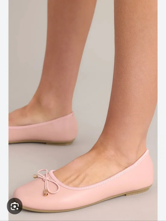 Rampage Soft Step Pink Faux Leather Slip On Ballet Flats Bow Detail Size 9.5 NEW - Picture 13 of 13